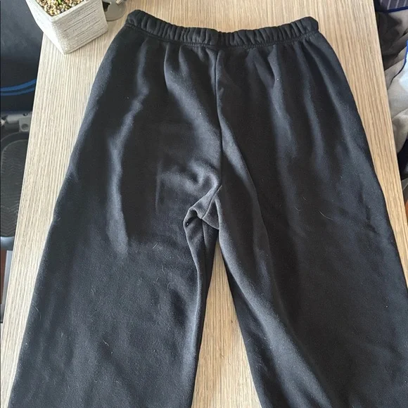 Old Navy Black Jogger Sweatpants Womens Size M Cozy Drawstring - Picture 5 of 9